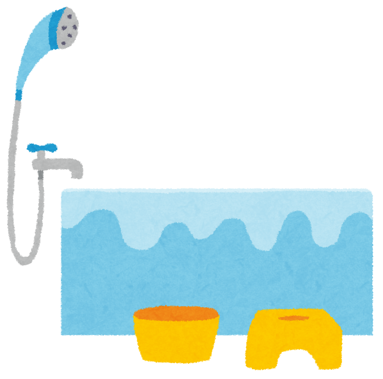 寒いお風呂で湯舟からスッと頭を洗いにいける方法